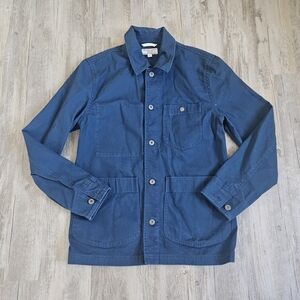 Wallace And Barnes J Crew Men's Blue Duck Canvas Utility Chore Jacket Small